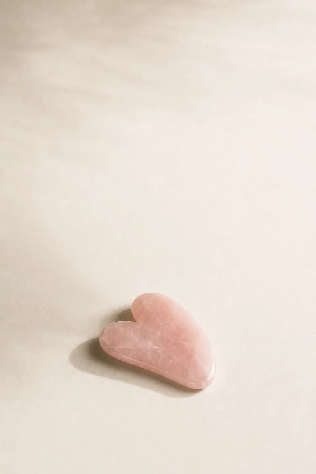 Bambi beauty accessories — rose quartz gua sha stone and facial roller